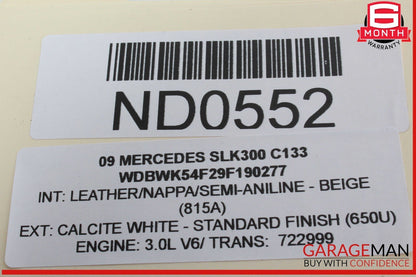 03-12 Mercedes R171 SLK300 E550 ML350 Front Right Seat Control Module OEM