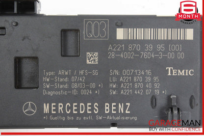 07-14 Mercedes W221 S550 S400 Trunk Release Remote Open Close Module Unit OEM
