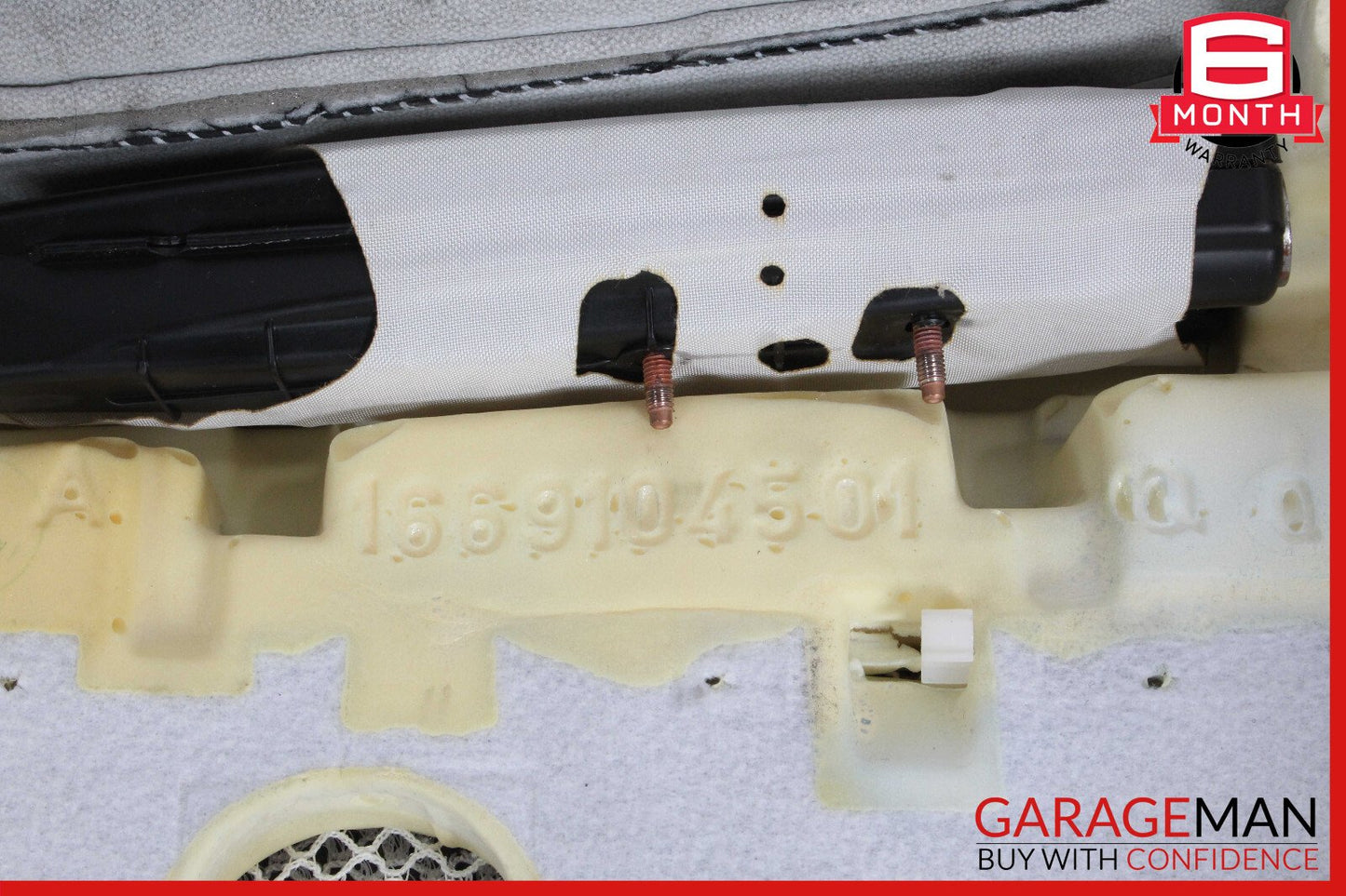 13-16 Mercedes X166 GL450 Front Right Top Upper Seat Cushion Black OEM