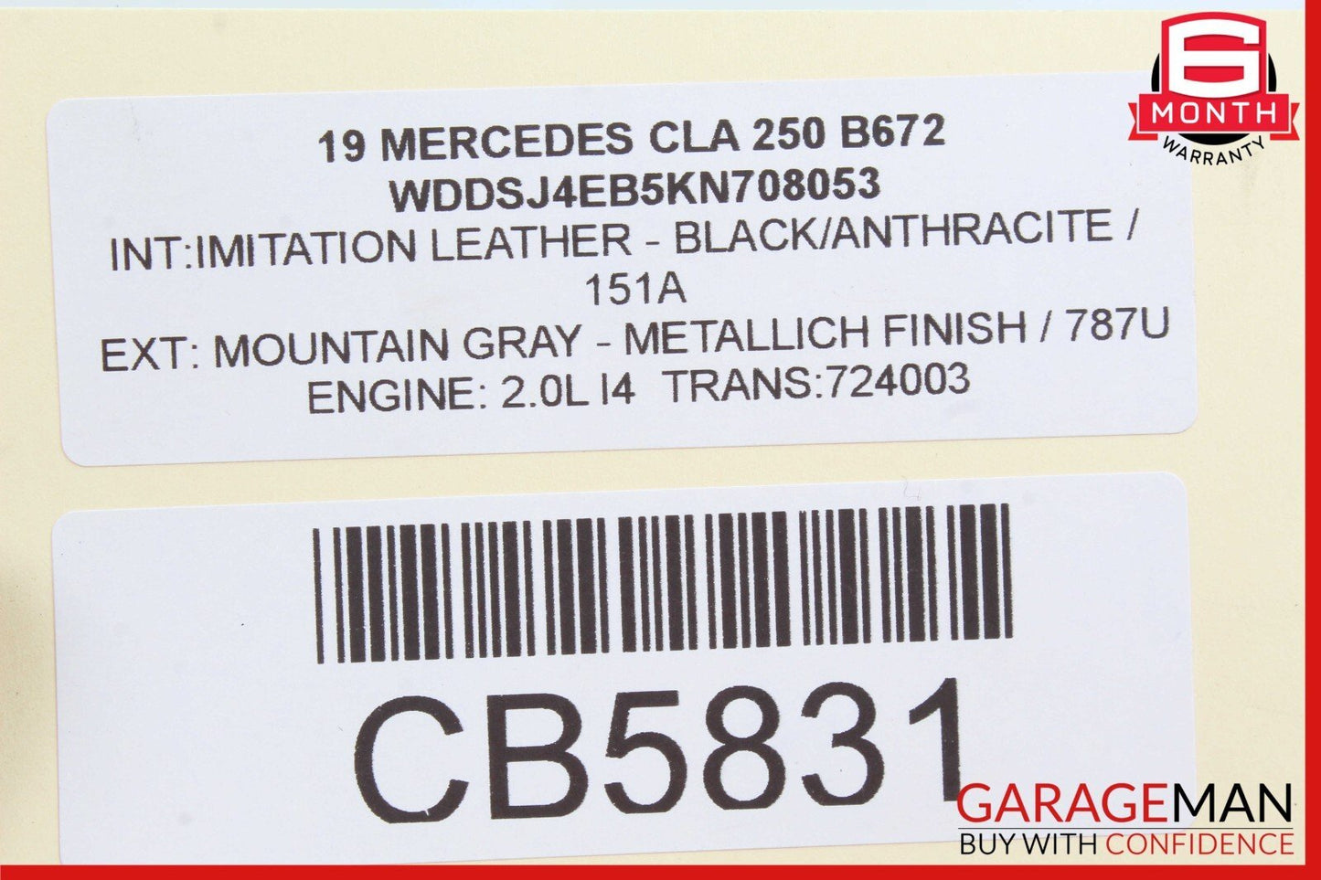 14-19 Mercedes W117 CLA250 Rear Left / Right Suspension Camber Strut Control Arm