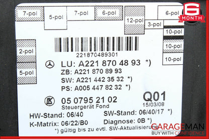 07-13 Mercedes S400 S550 Rear Right / Left Side Door Control Module Unit
