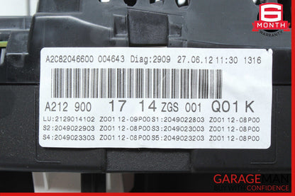 10-13 Mercedes W212 E350 Speedometer Odometer Instrument Cluster 2129001714