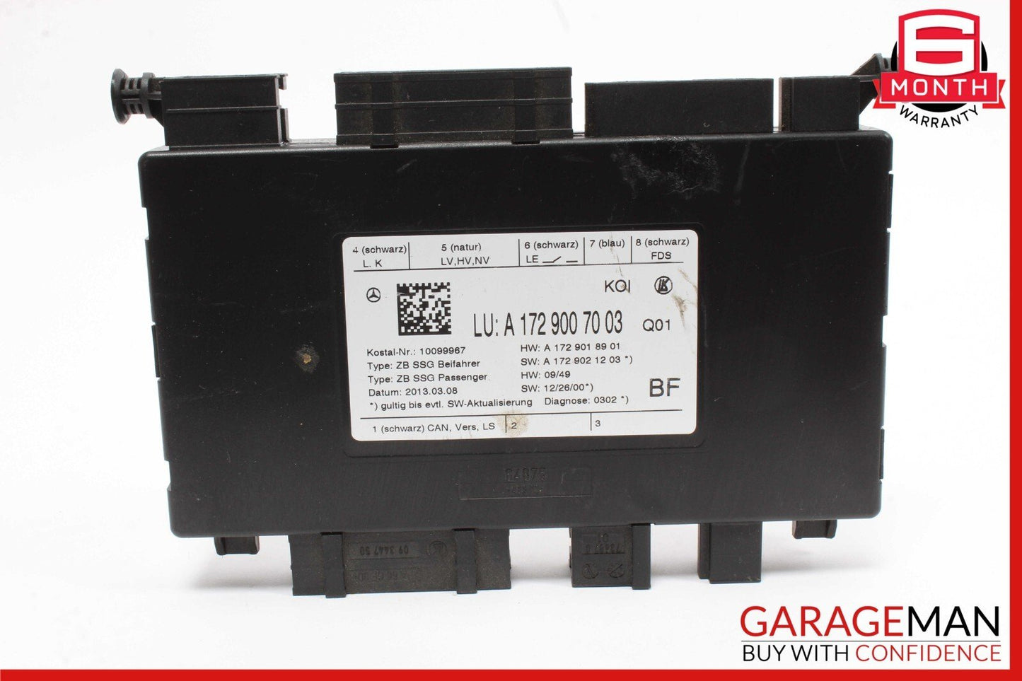 08-20 Mercedes W212 E350 SLK250 C350 Seat Control Module Front Right Side OEM