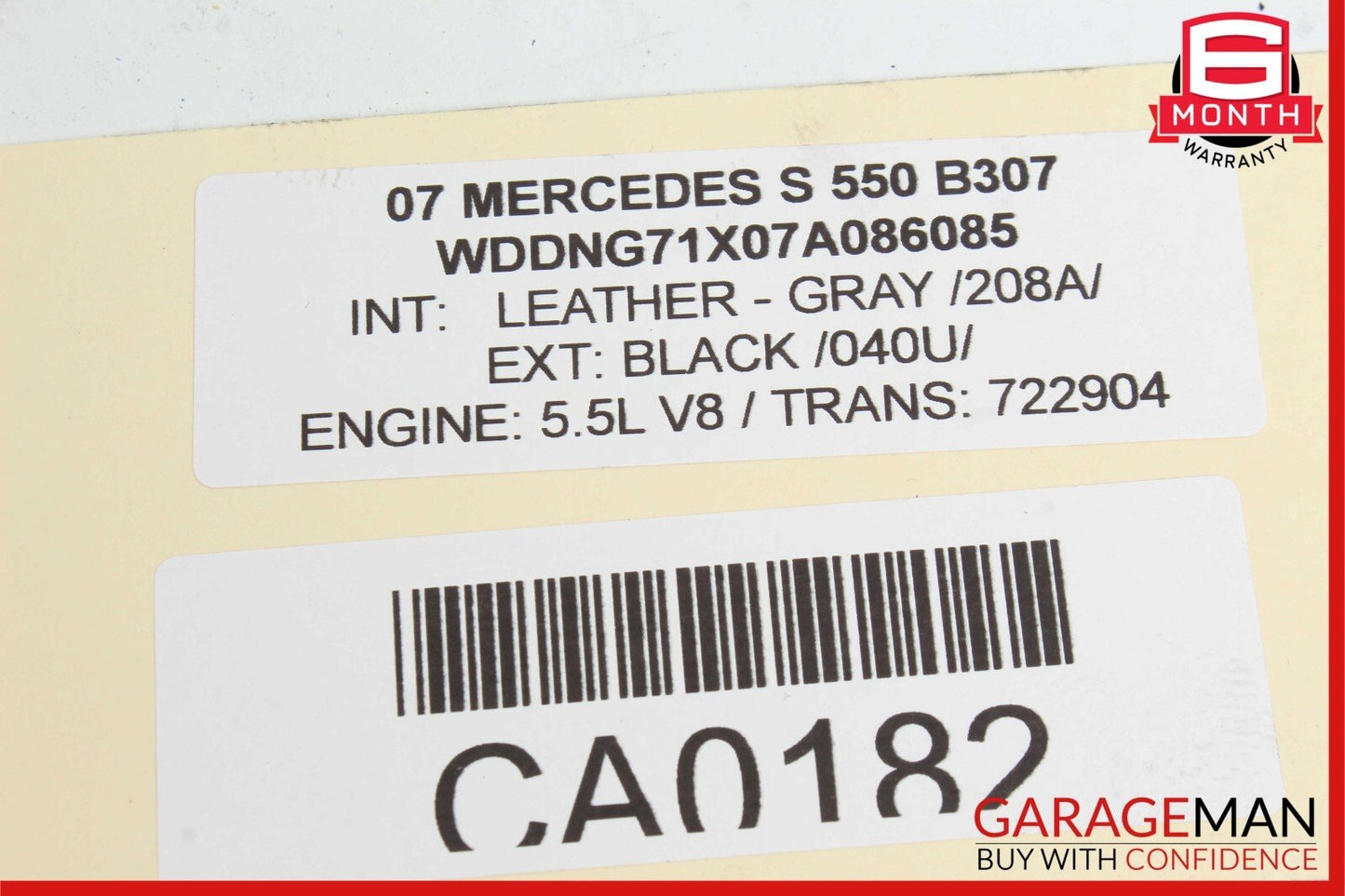 07-09 Mercedes W221 S550 S450 Rear Right Side Window Control Switch Black OEM