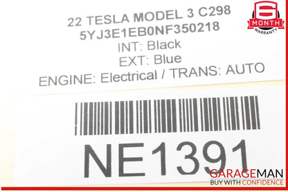 17-23 Tesla Model 3 Rear Bumper Body Control Module Unit BCM 109785500H OEM