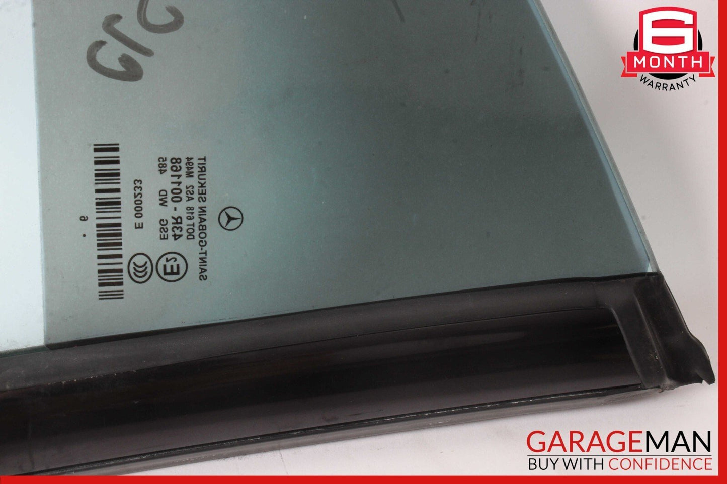 06-11 Mercedes W219 CLS500 CLS63 AMG Rear Left Quarter Door Window Glass Panel