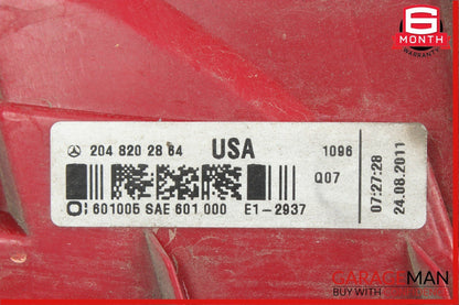 12-14 Mercedes W204 C250 Rear Left Driver Side Taillight Tail Light Lamp