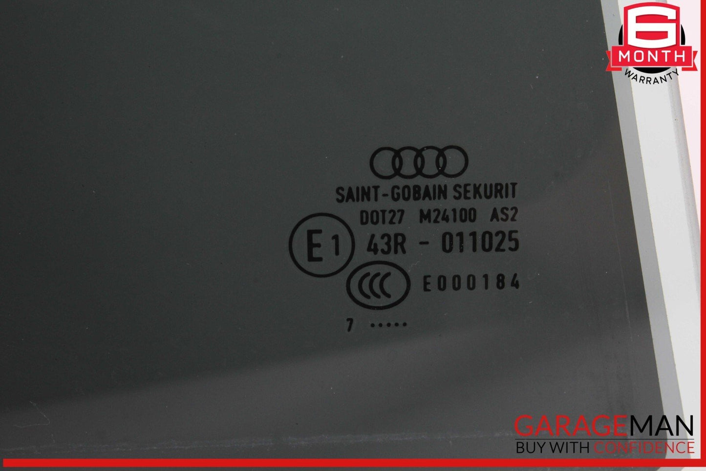 17-24 Audi A4 Quattro Rear Right Passenger Side Door Window Glass 8W5845206 OEM