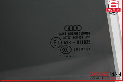 17-24 Audi A4 Quattro Rear Right Passenger Side Door Window Glass 8W5845206 OEM