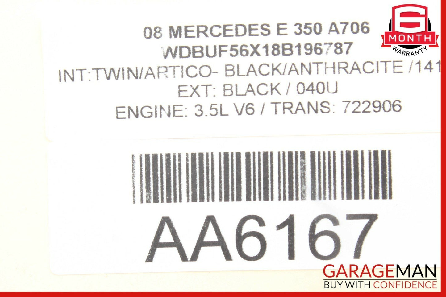 03-09 Mercedes W211 E350 Rear Right Passenger Side Exterior Door Handle Silver