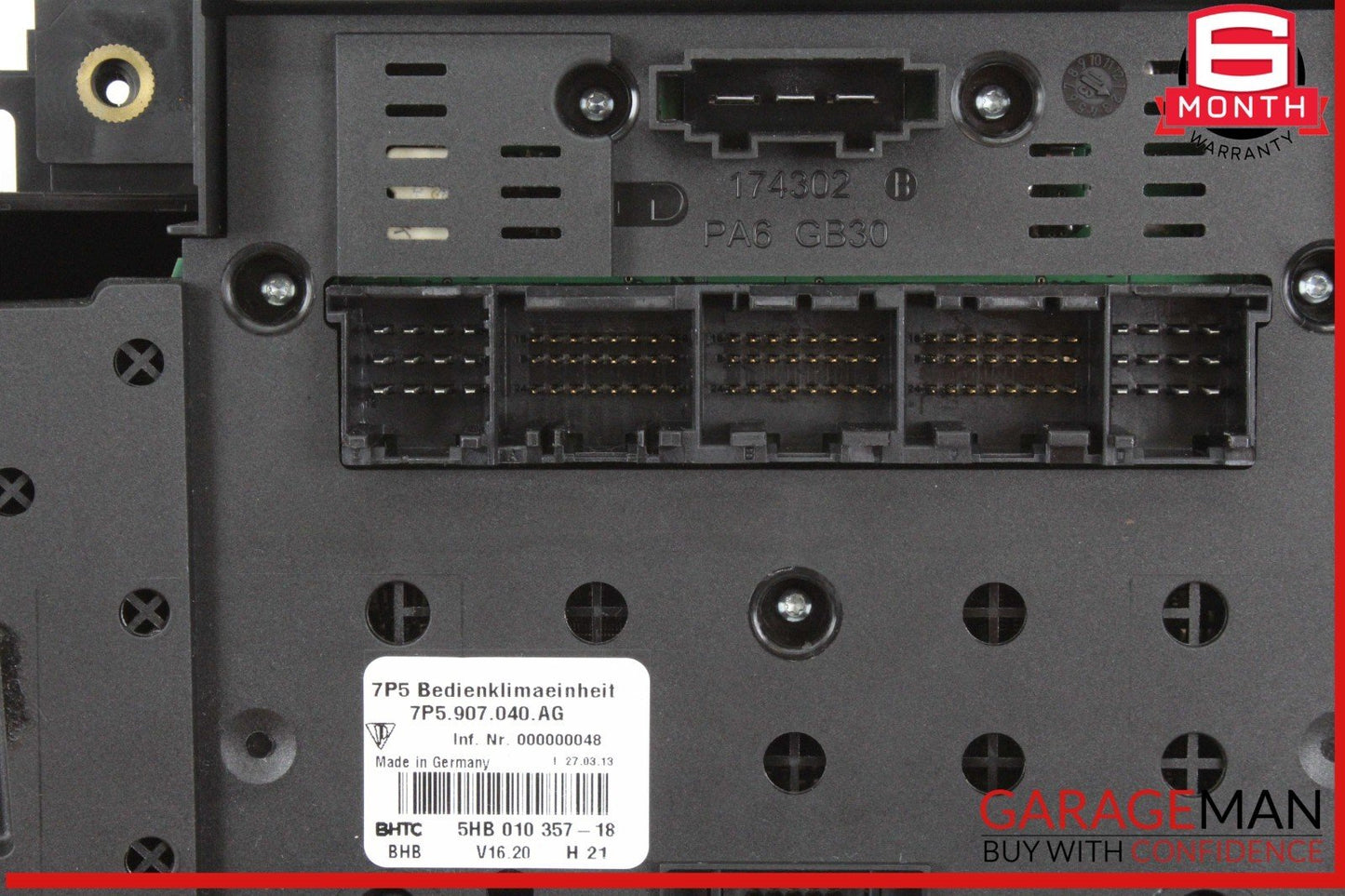 11-17 Porsche Cayenne 958 AWD Front Center Console AC Climate Control Panel OEM