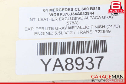 00-06 Mercedes W215 CL600 CL55 AMG Front Left Reinforcement Bracket OEM