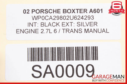 97-04 Porsche 986 Boxster Rear Bumper Reinforcement Bracket Bar