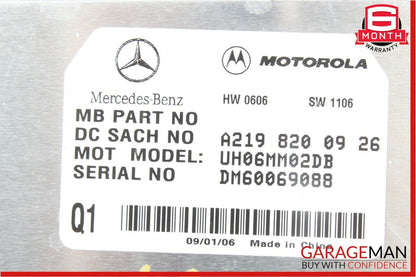 06-09 Mercedes W219 CLS550 E500 Communication Control Module 2198200926 OEM