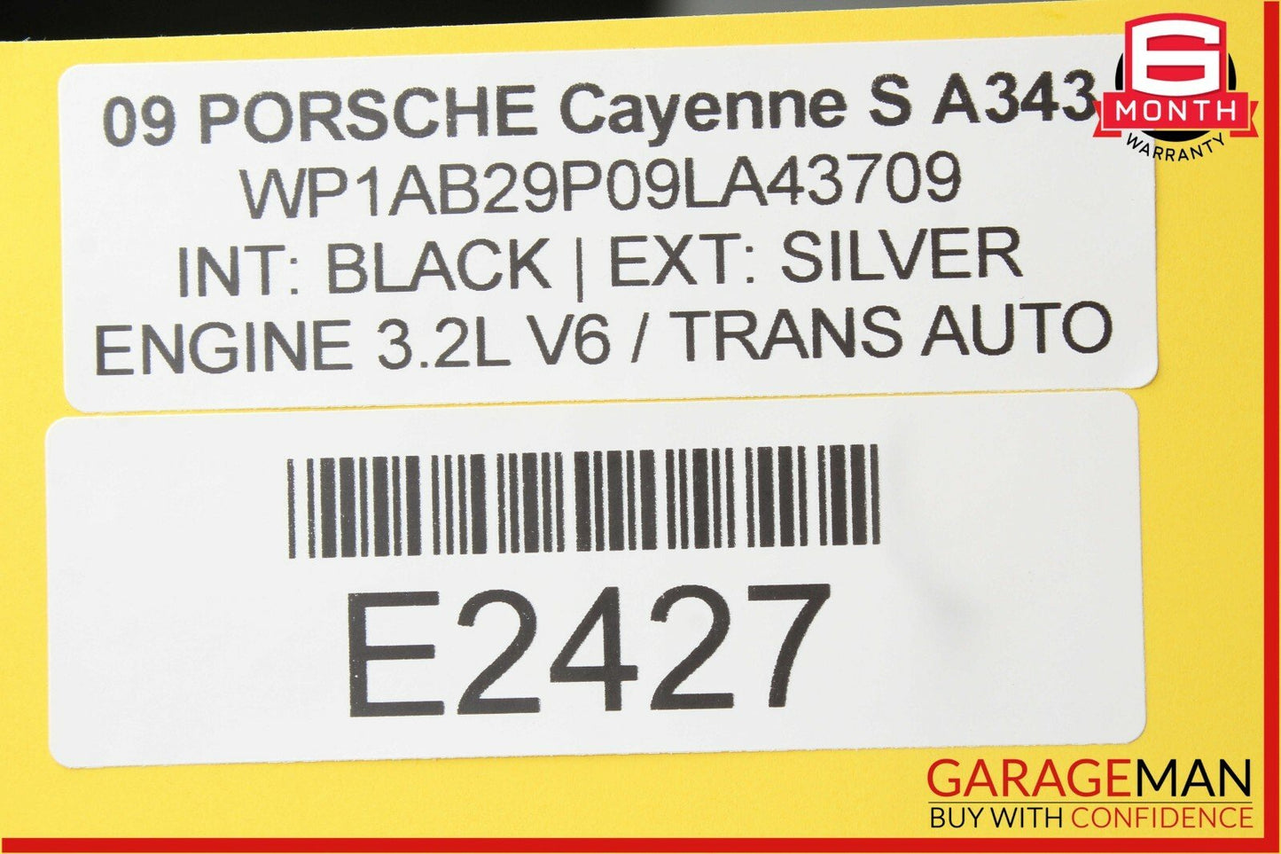 08-10 Porsche Cayenne 957 Yaw Rate Sensor OEM