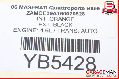 04-13 Maserati Quattroporte M139 Rear Window Sun Shade Screen Roller Blind OEM