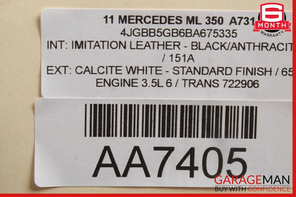 06-08 Mercedes W164 ML63 AMG ML350 Rear Left Side Taillight Tail Light Lamp