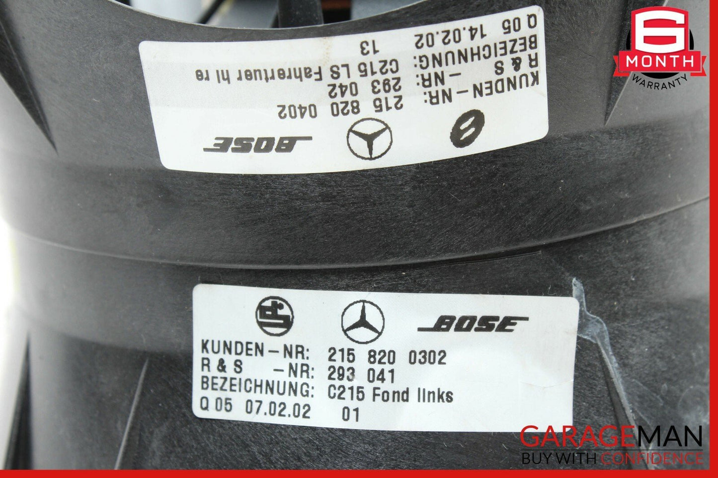 00-06 Mercedes W215 CL600 Rear Right & Left Door Speaker Tweeter Speakers Set