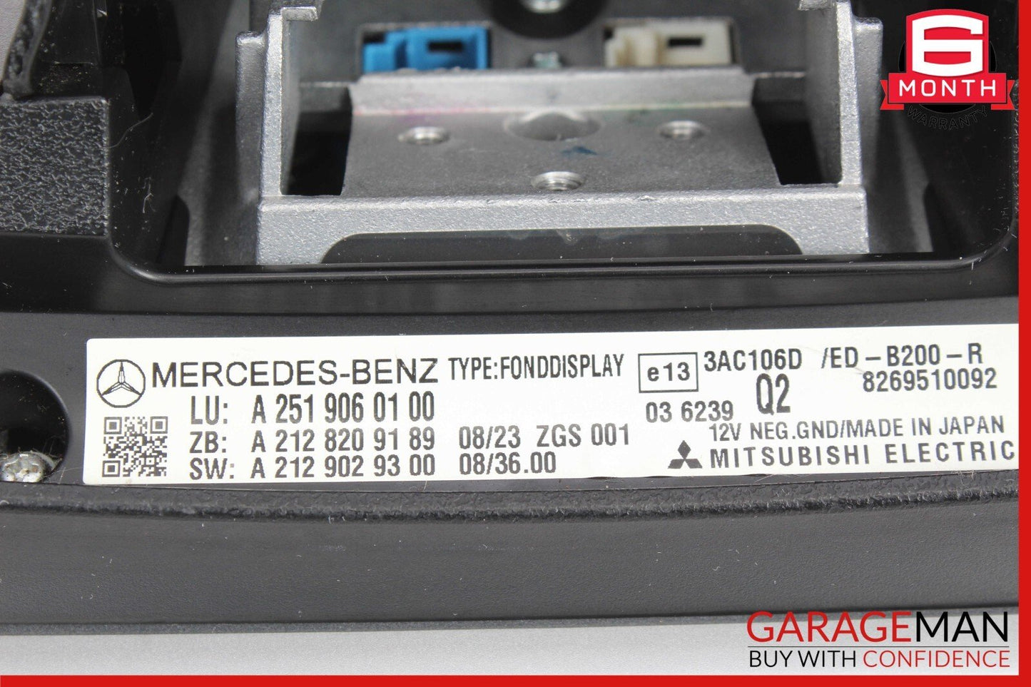 09-13 Mercedes X164 GL450 Left or Right Seat Headrest Screen Monitor Display