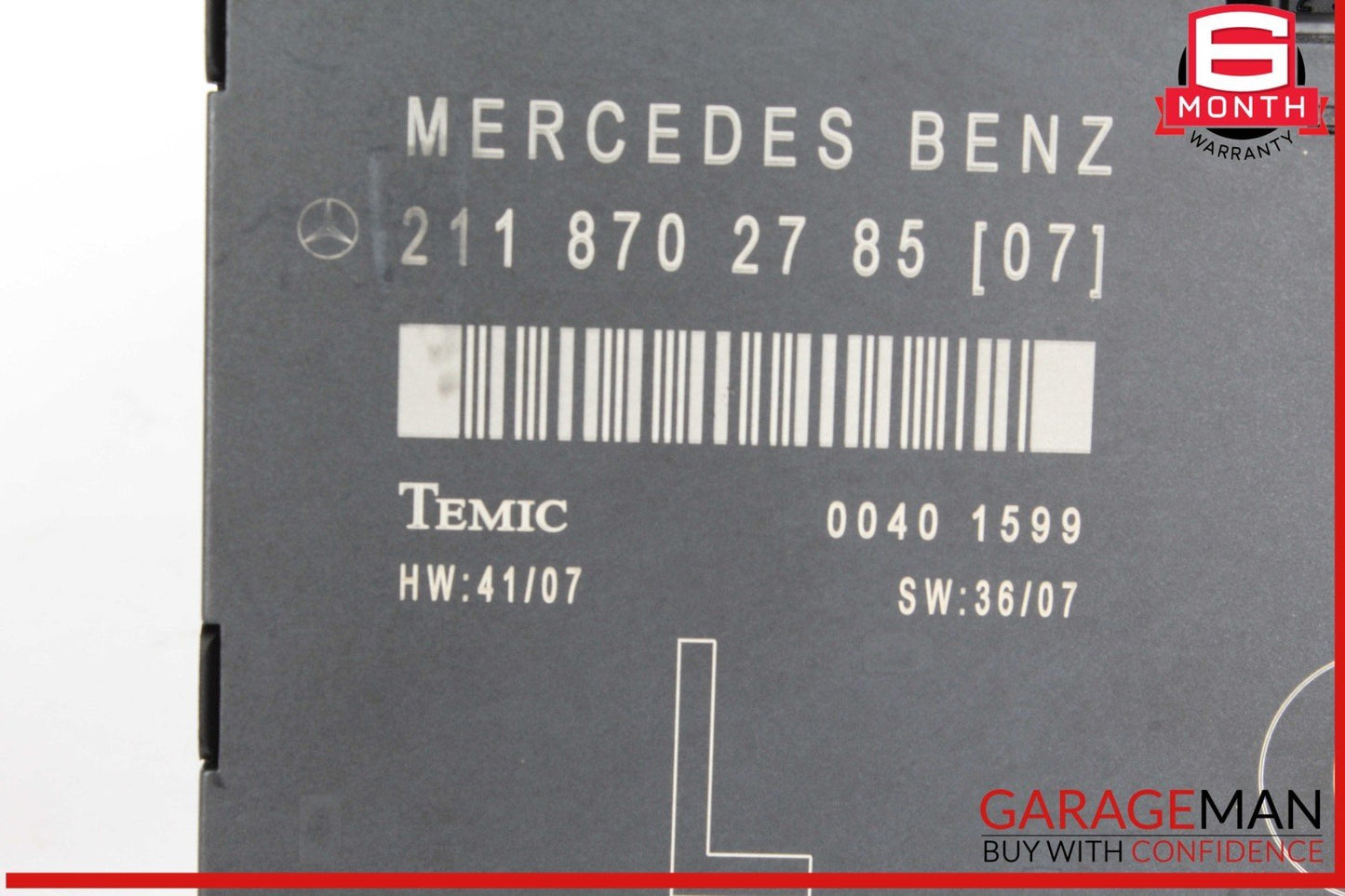 03-09 Mercedes W211 E350 E500 Front Left Side Door Control Module Unit OEM