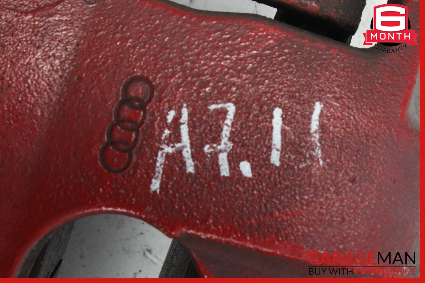 12-18 Audi A7 Front Left Driver Side Brake Caliper Red