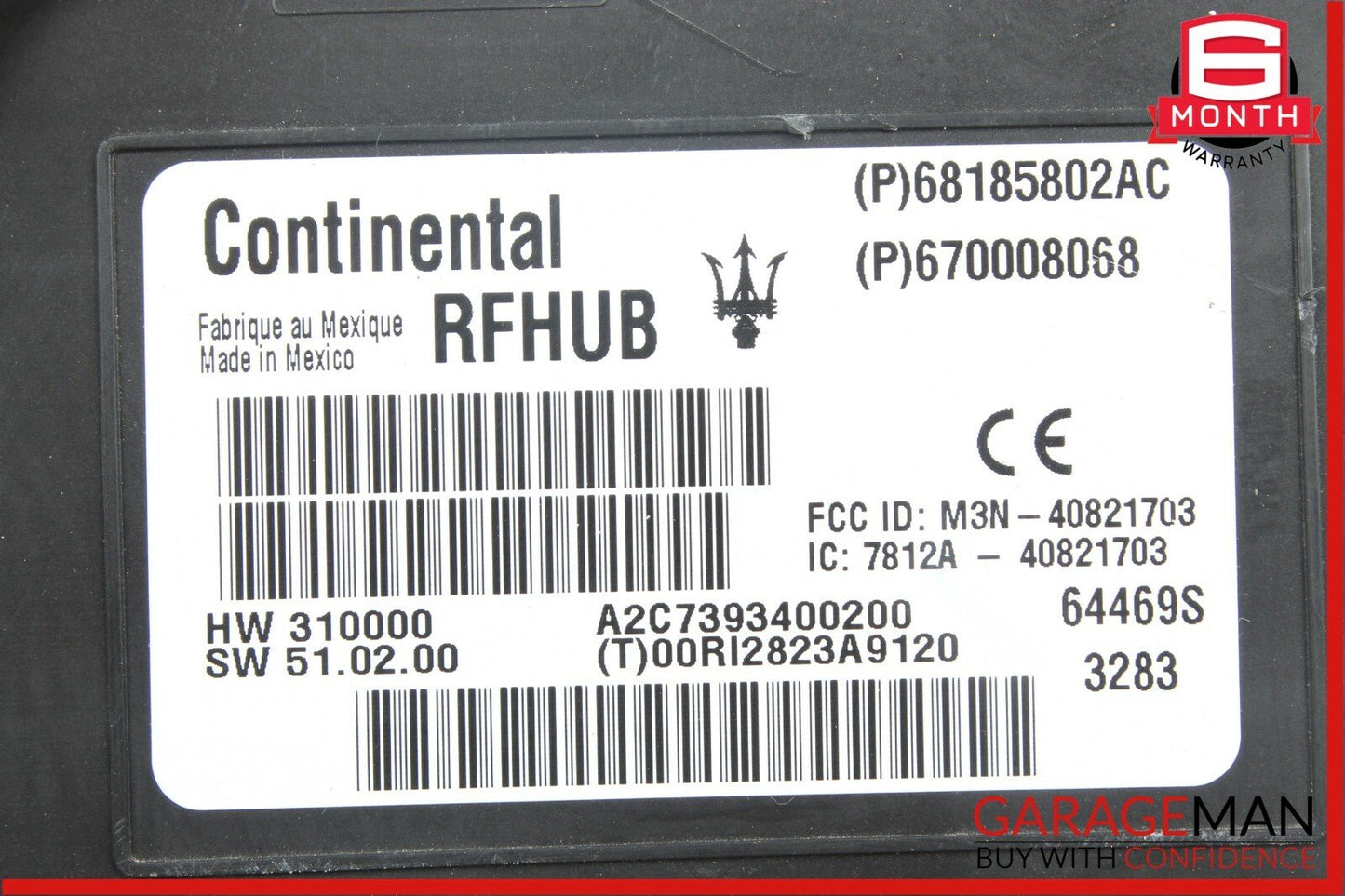 14-17 Maserati Ghibli Passive Entry Control Module Unit OEM
