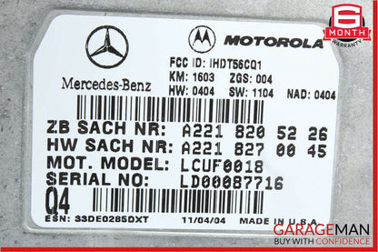 06-12 Mercedes W211 E350 S600 ML350 SLK350 Voice Communication Control Module