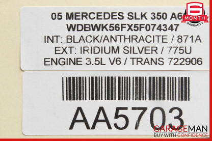 05-11 Mercedes R171 SLK350 Rear Left / Right Upper Rearward Control Arm OEM