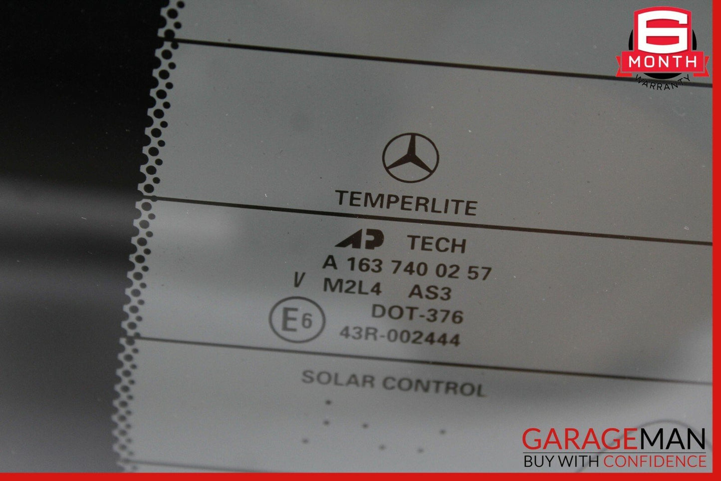 98-05 Mercedes W163 ML320 ML500 Rear Tailgate Windshield Window Glass OEM