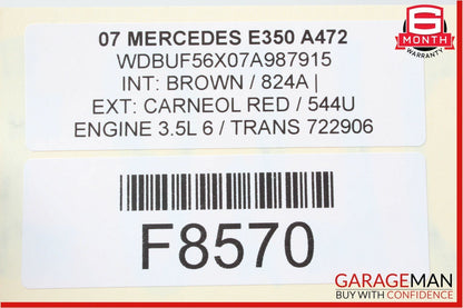 06-09 Mercedes E350 SLK350 722.9 7G-Tronic Automatic Transmission 722.906 176k