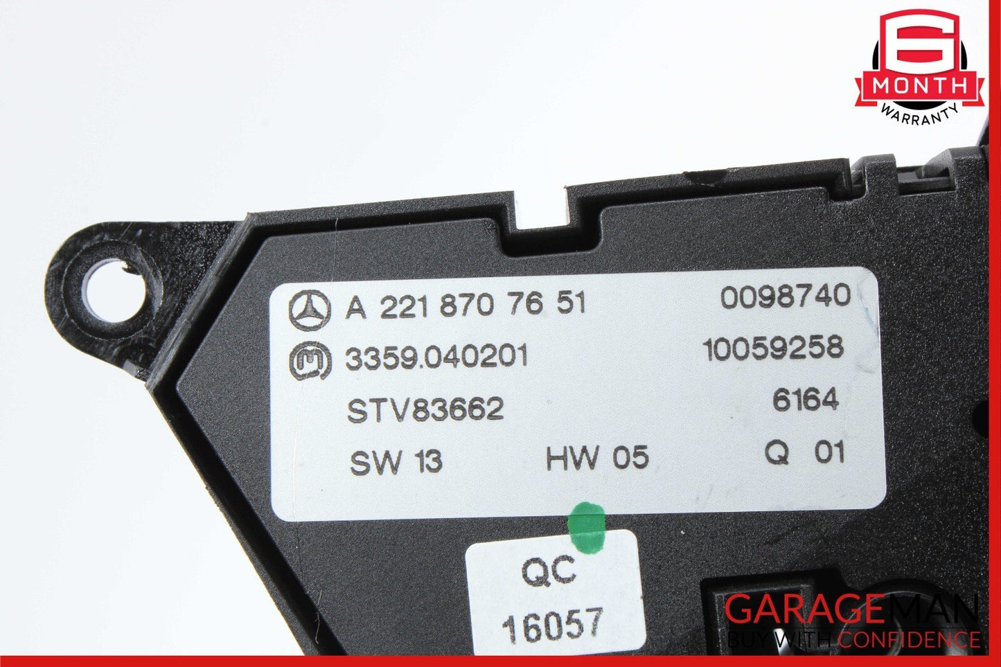 07-13 Mercedes W221 S550 CL65 AMG Front Left Seat Adjust Controller Switch Set