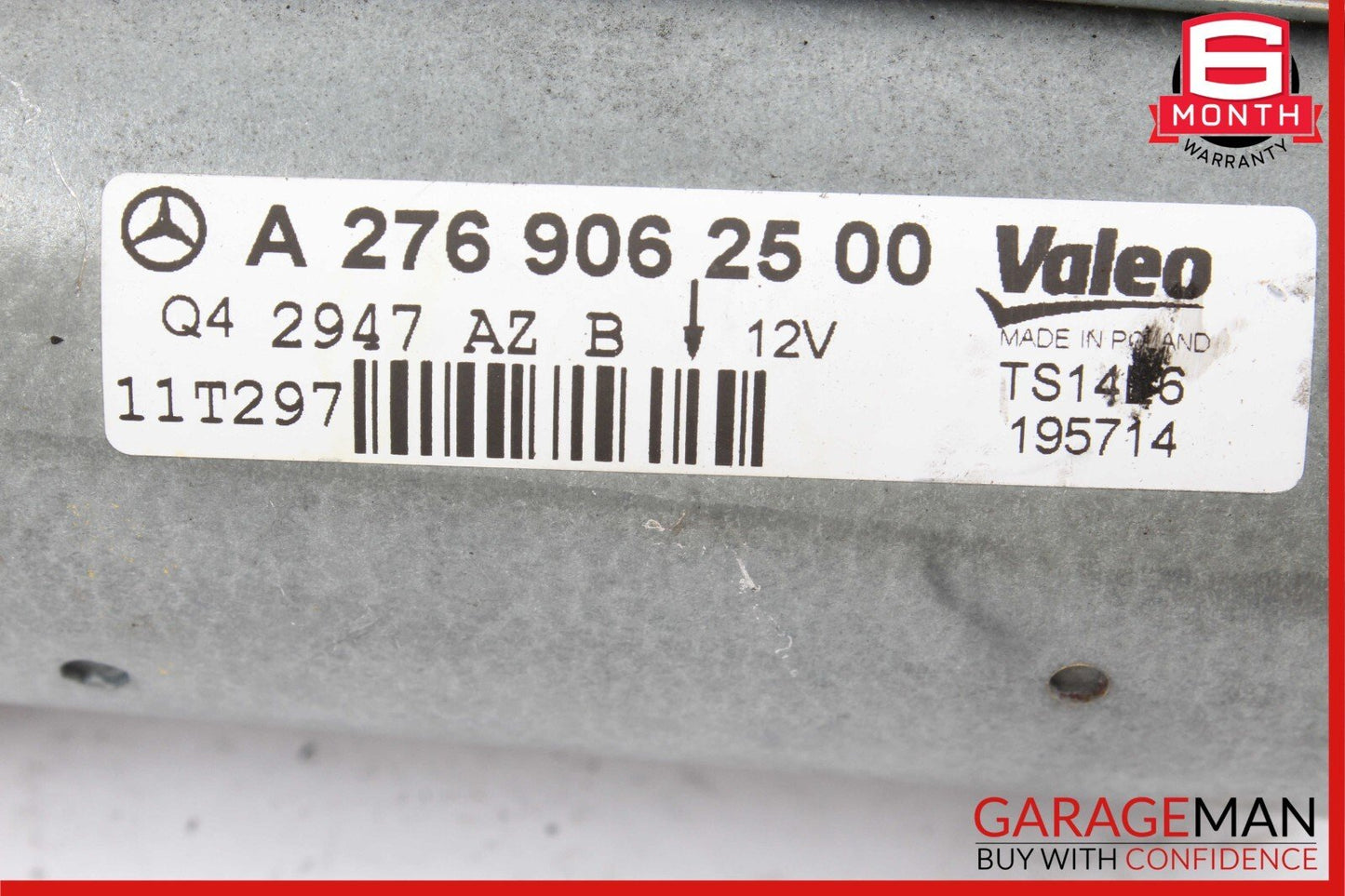 12-16 Mercedes R172 SLK350 ML350 GLE350 3.5L V6 Valeo Engine Starter Motor OEM