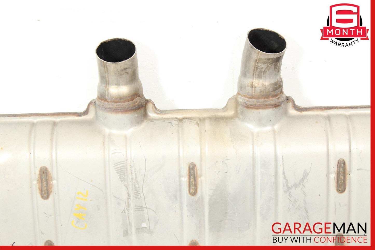11-18 Porsche Cayenne 958 Complete Exhaust Muffler Tips Pipe Assembly OEM
