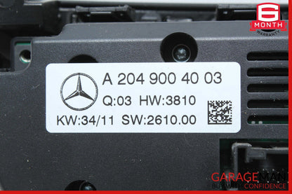 12-14 Mercedes W204 C250 C63 AMG AC A/C Heater Climate Control Trim Cover Assy