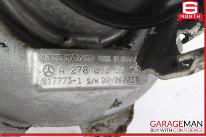 11-16 Mercedes X166 GL450 S550 Left Turbocharger Turbo Charger Manifold OEM