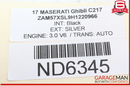 14-20 Maserati Ghibli Rear Left or Right Side Suspension Control Arm Bar Link
