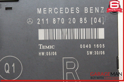 03-09 Mercedes W211 E350 E550 Front Right Passenger Side Door Control Module OEM