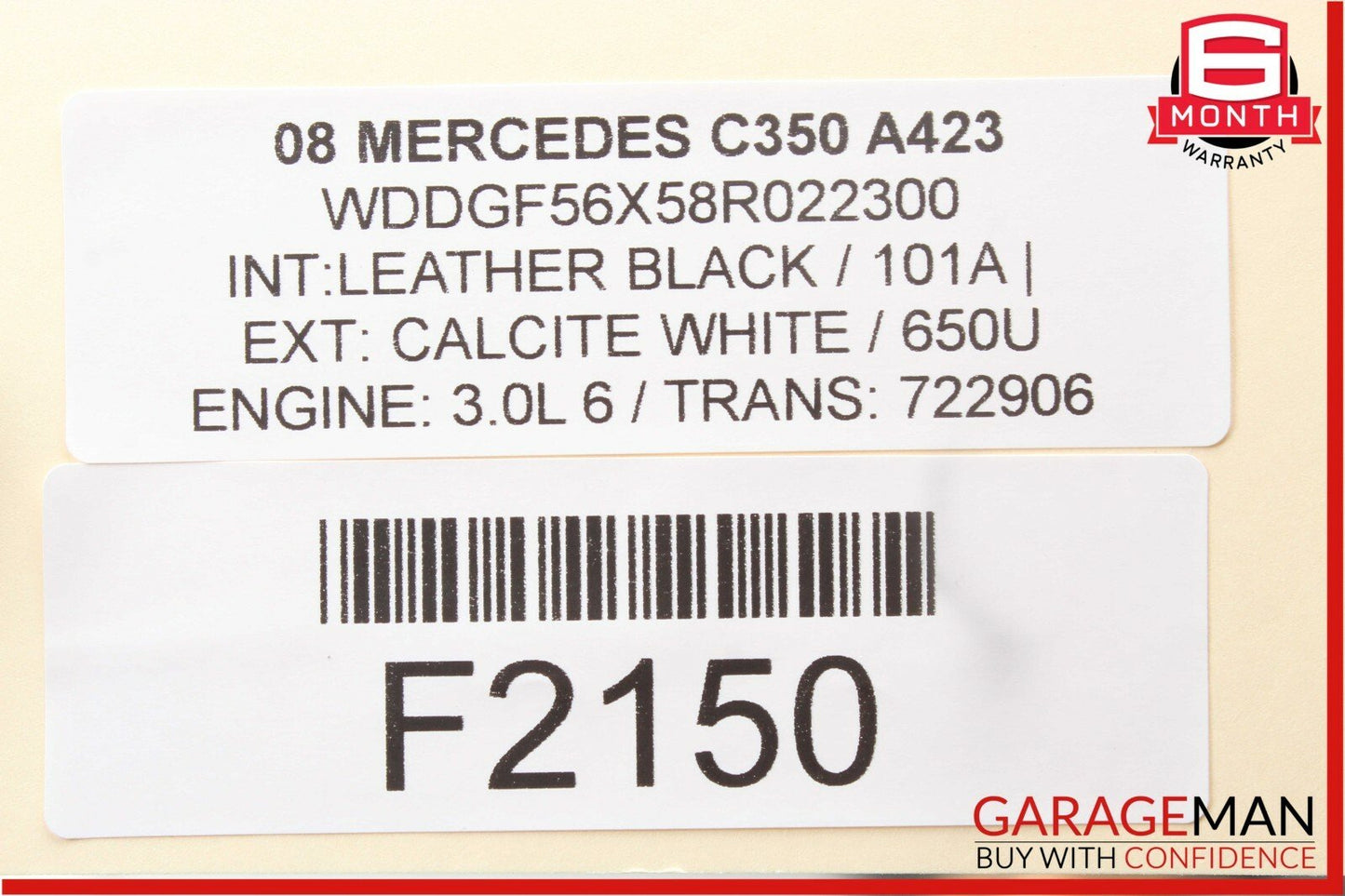 08-11 Mercedes W204 C300 C350 Rear Right Passenger Side Door Control Module OEM
