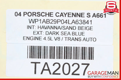 03-06 Porsche Cayenne 955 4.5L V8 Engine Motor Cover Trim Panel 7L5130114B