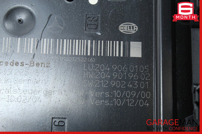 12-14 Mercedes W204 C250 C300 C350 Rear Fuse Relay Box Module OEM