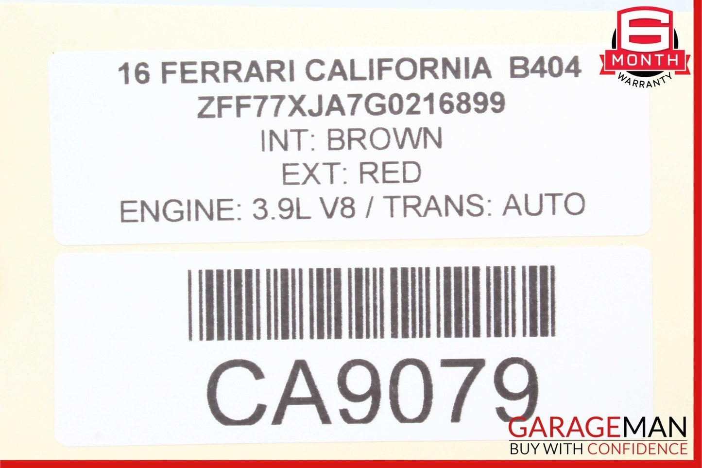 15-18 Ferrari California T Rear Muffler Connect Bracket 288137 OEM