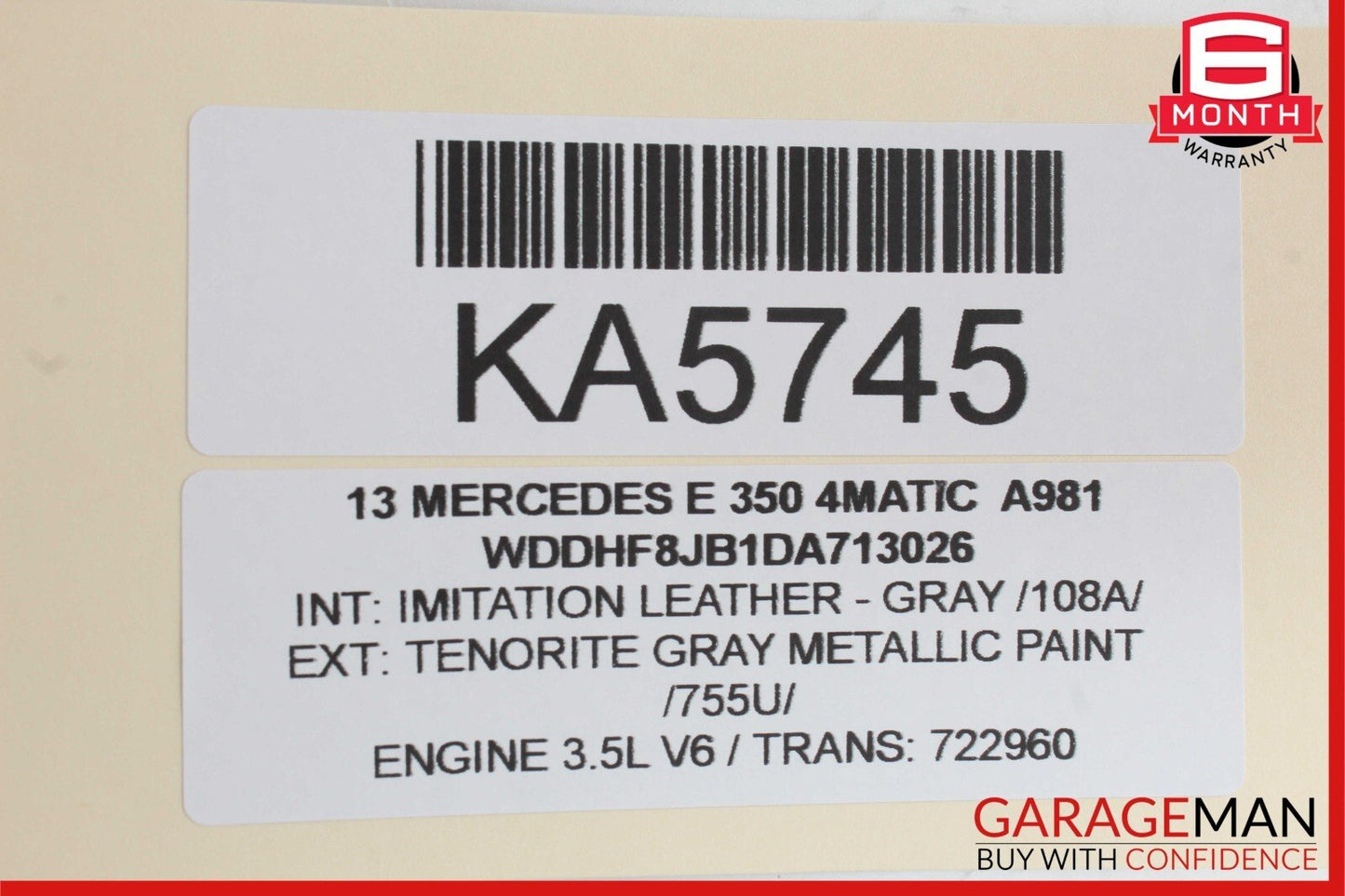 08-18 Mercedes W212 E350 4Matic Rear Right Side Door Control Module OEM