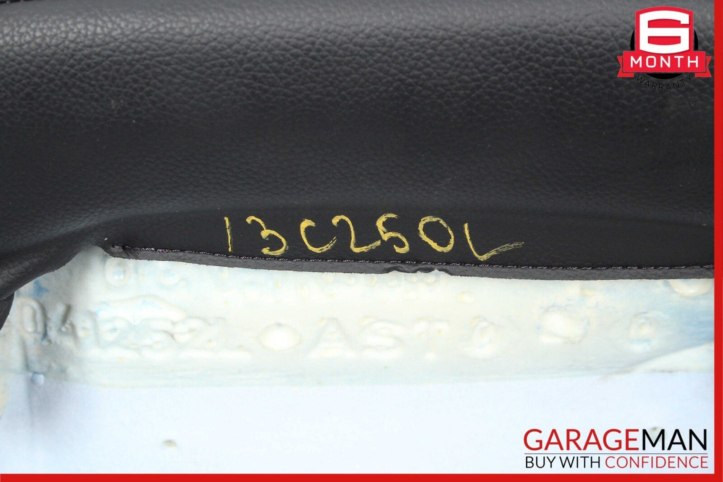 08-14 Mercedes W204 C250 Sedan Front Left Side Top Upper Seat Cushion Black