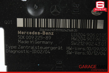12-14 Mercedes W204 C250 C300 C63 AMG Rear SAM Fuse Box Relay Module Assembly