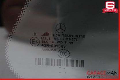 07-12 Mercedes X164 GL450 GL320 Rear Right Quarter Door Window Glass Panel