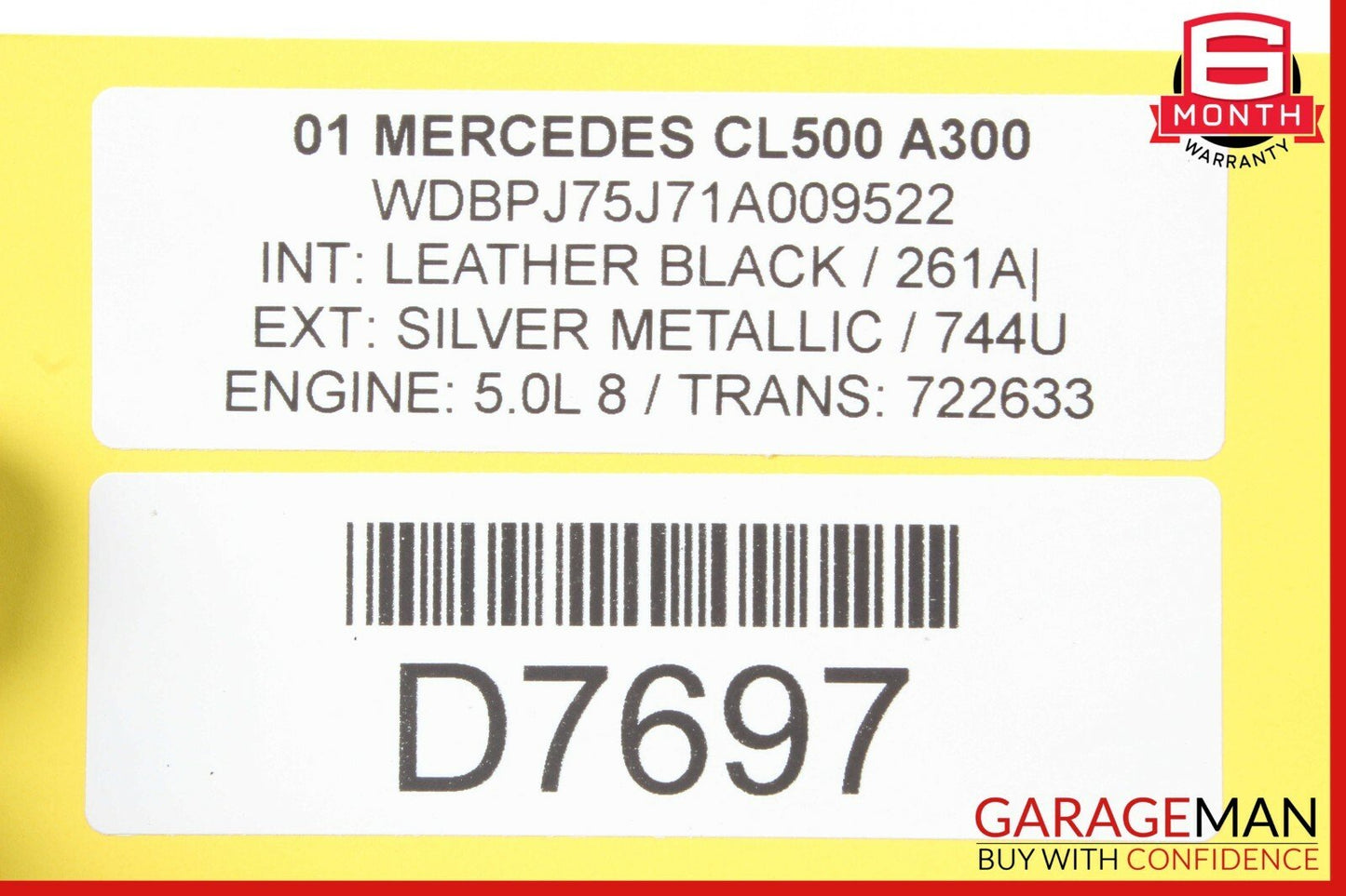 03-06 Mercedes R230 SL500 SL55 AMG Power Steering Rack & Pinion Assembly OEM