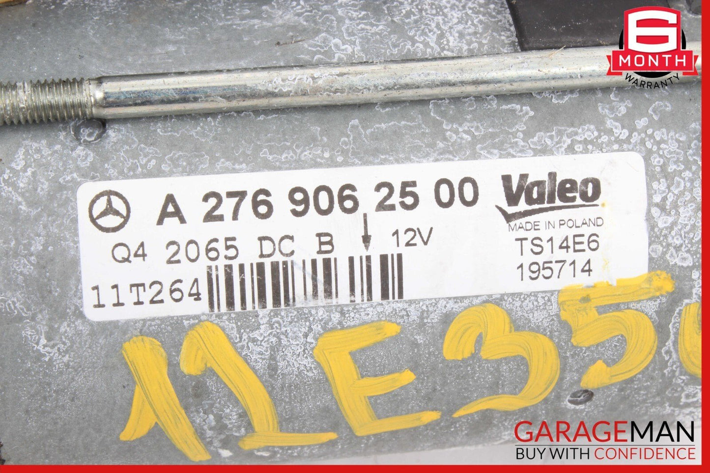12-16 Mercedes W212 E350 SLK350 GLE350 3.5L V6 Valeo Engine Starter Motor Unit