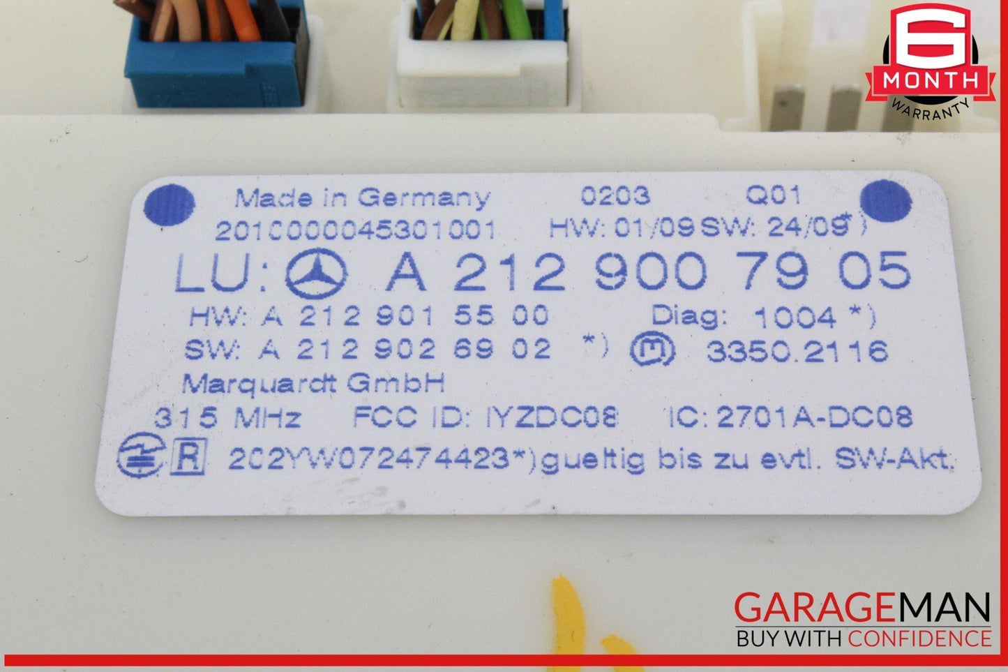 08-14 Mercedes W212 E550 C250 Keyless Go Entry Control Module Unit