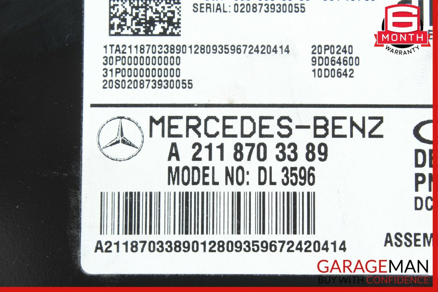 Mercedes W211 E350 GL450 ML350 R320 Sirius Satellite Radio Receiver Module OEM