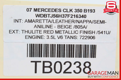 05-13 Mercedes W209 CLK350 Oil Filter Cooler Housing 2721800510 OEM